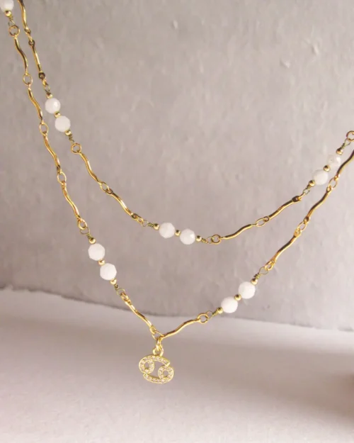 Collana del Cancro con Pietra di Luna