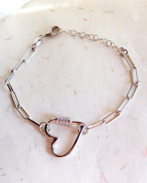 Bracciale Diamond Heart in Argento 925