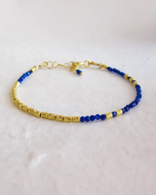 Bracciale Altair in Argento 925 con pietre di Lapislazzuli