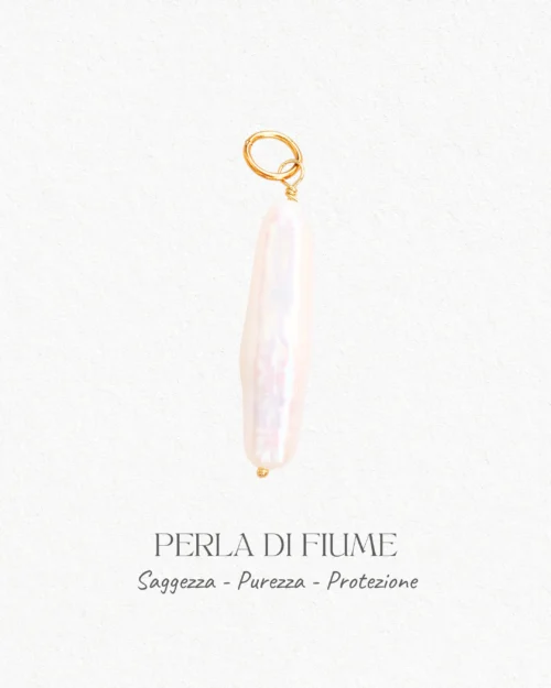 Charm con Perla naturale d'acqua dolce