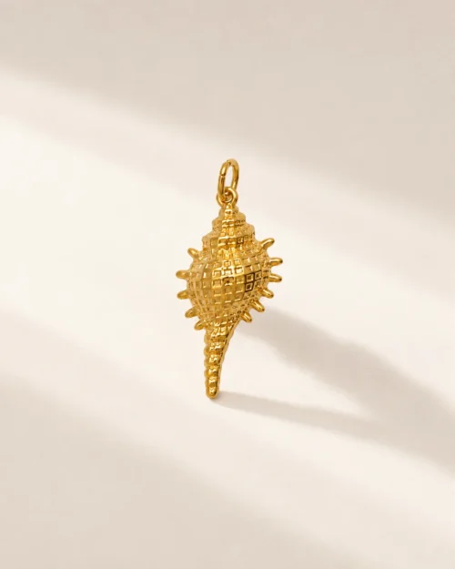 Mini charm conchiglia in acciaio inossidabile