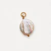 Charm con Perla naturale d'acqua dolce moneta irregolare